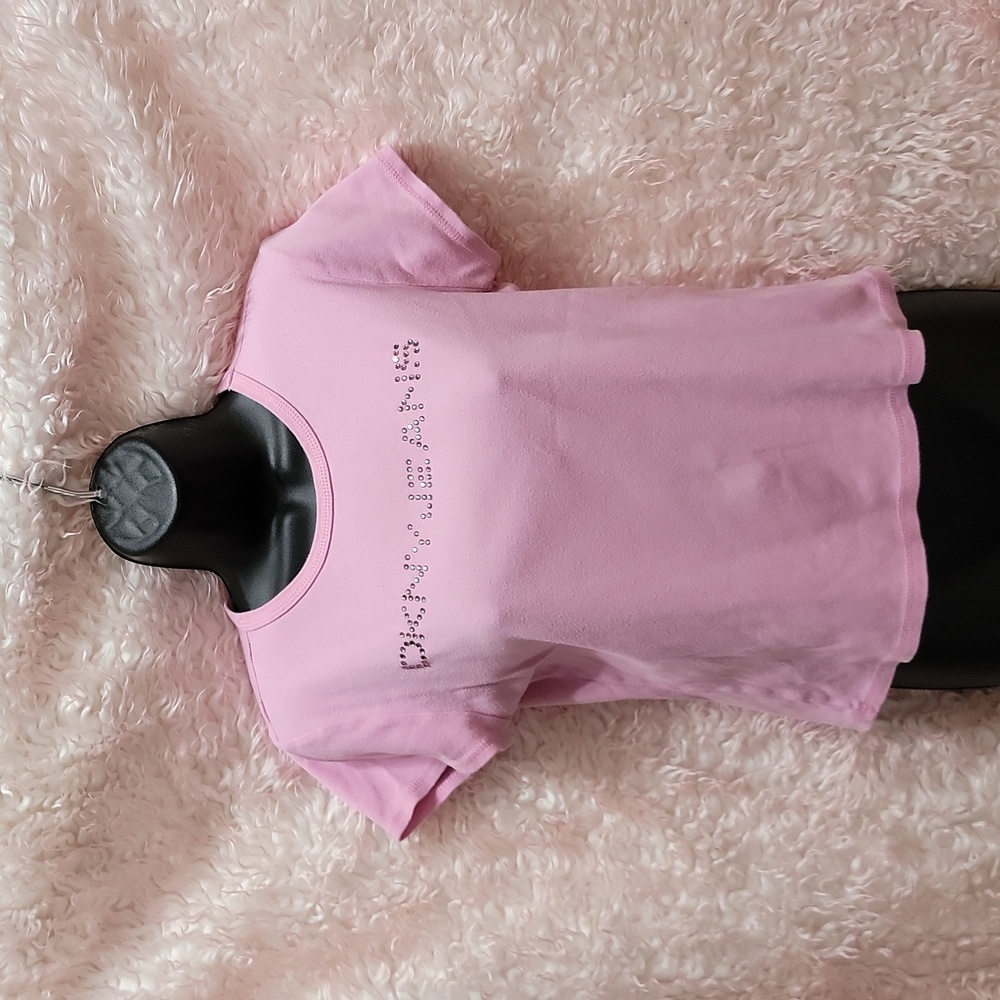 DKNY ladies sz L 100% cotton tshirt